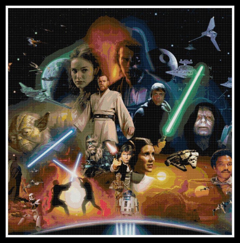Star Wars Cross Stitch Pattern Star Wars PDF Download image 1