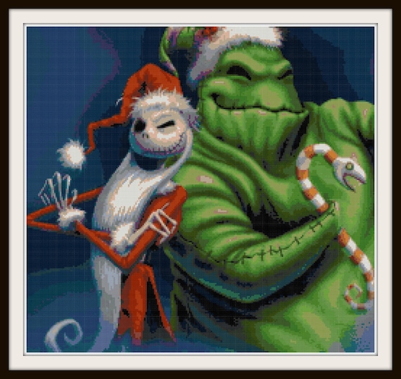 Nightmare Before Christmas Cross Stitch Pattern - Jack Skellington