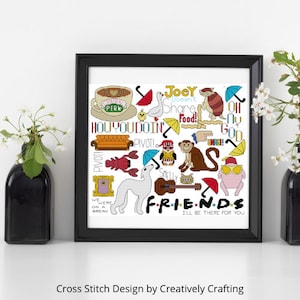 Friends Cross Stitch Pattern - PDF Download