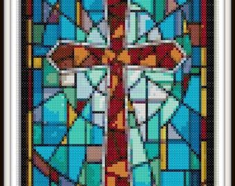 Spiritual Cross Stitch Pattern - Religious, Spiritual, Cross, Church.