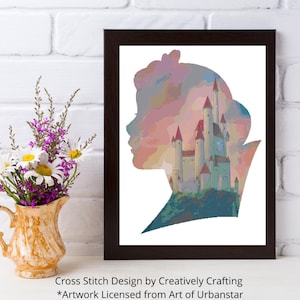 Fairest Princess Cross Stitch Pattern - UrbanStar Princess Series - Snow White Cross Stitch Pattern
