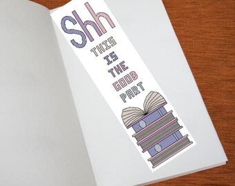 Bookmark Cross Stitch Pattern - Shh This is the Good Part