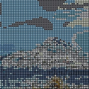 Mountain Scenery Cross Stitch Beautiful Mountain Cross Stitch image 3