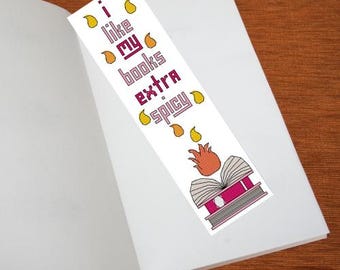 Bookmark Cross Stitch Pattern - Extra Spicy