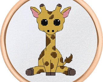 Giraffe Cross Stitch Pattern - PDF Download