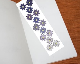 Bookmark Cross Stitch Pattern - Flowers