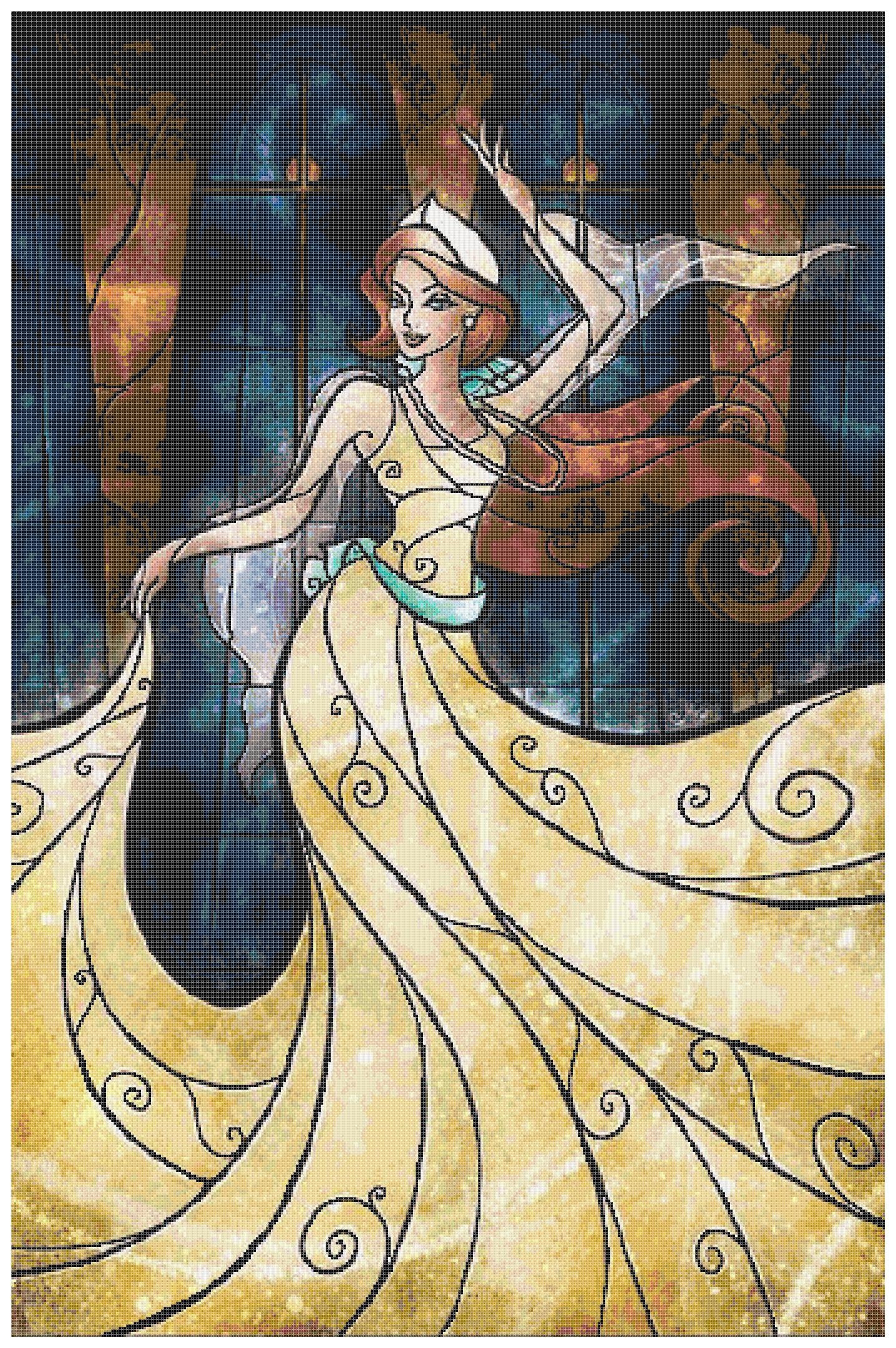 Anastasia Cross Stitch Pattern - Mandie Manzano Art - PDF Download