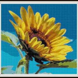 Sunflower Cross Stitch Pattern - Sunflower - Flower - PDF Download