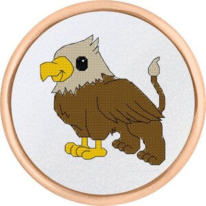 Griffen Cross Stitch Pattern - PDF Download
