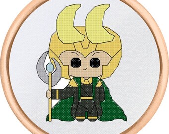 Loki Cross Stitch Pattern - PDF Download