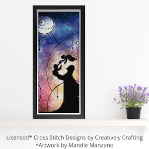 Darth Daddy Cross Stitch Pattern - Mandie Manzano Art - PDF Download