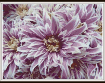 Exotic Flower Cross Stitch - PDF Download