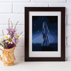 Angel Cross Stitch Pattern - Angelic Cross Stitch - PDF Instant Download