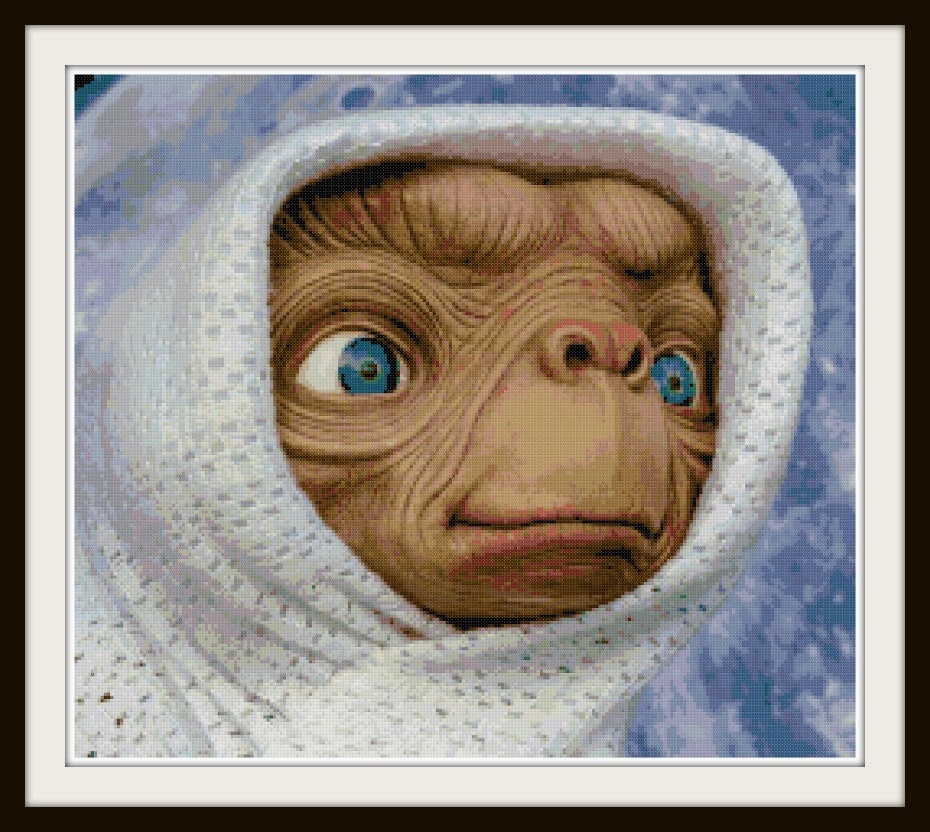 ET Cross Stitch Pattern ET Phone Home Alien Etsy