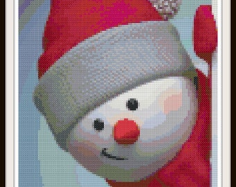 Snowman Cross Stitch - Winter Cross Stitch Pattern