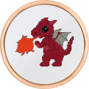 Dragon Cross Stitch Pattern - PDF Download