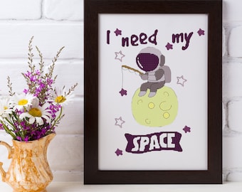 Ik heb mijn Space Cross Stitch-patroon nodig - PDF-download