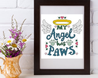 Pet Memorial Cross Stitch Pattern