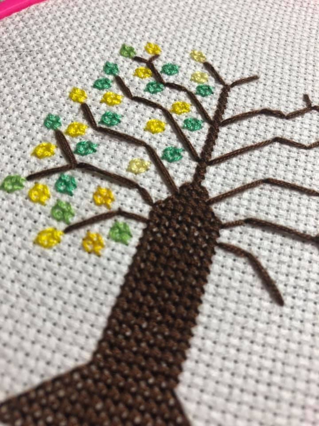 Temperature Tree Pattern Temperature Cross Stitch Pattern - Temperature Tree Cross Stitch - Etsy