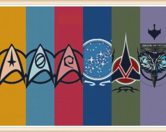 Star Trek Cross Stitch Pattern - Star Trek TV Series - PDF Download