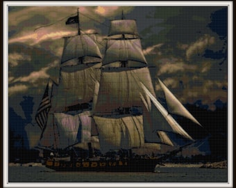 Nautical Cross Stitch Pattern - PDF Download