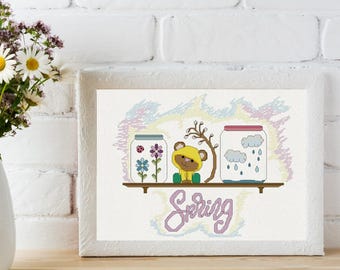 Dream of Spring Cross Stitch Pattern