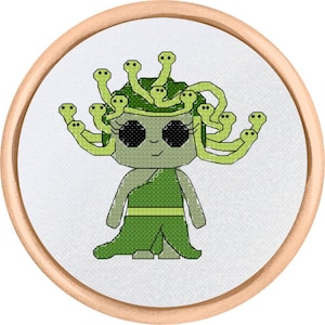 Medusa Cross Stitch Pattern - PDF Download