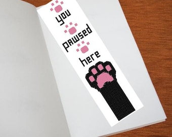 Bookmark Cross Stitch Pattern - Cat Bookmark