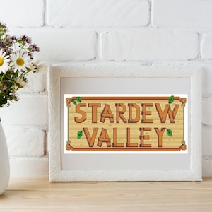Stardew Valley Cross Stitch Pattern - PDF Download - Video Game Cross Stitch