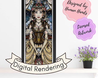 Beauty Tamed The Beast Cross Stitch Pattern - Mandie Manzano Art