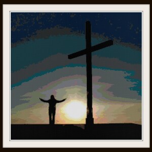 Cross Pattern - Cross Stitch Pattern - Religious - PDF Download