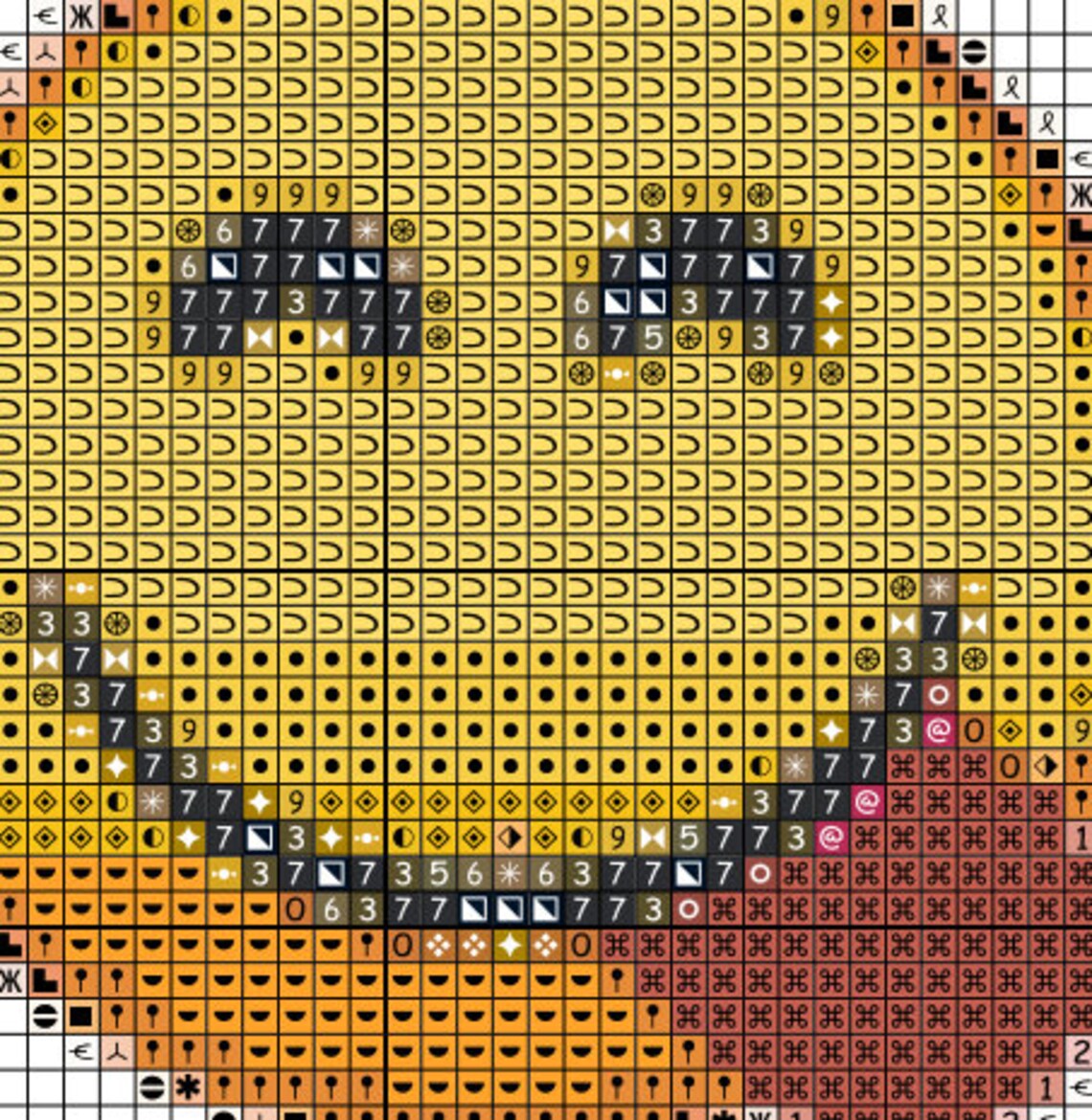Emoji Cross Stitch Pattern Emojis Happy Face Cross Stitch Etsy