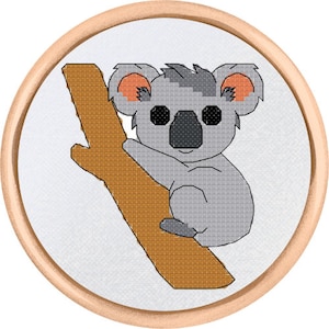 Koala Cross Stitch Pattern - PDF Download