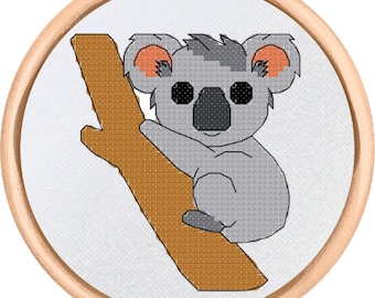 Koala Cross Stitch Pattern - PDF Download