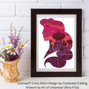 Arabian Princess Cross Stitch Pattern - UrbanStar Princess Series - Jasmine Cross Stitch Pattern