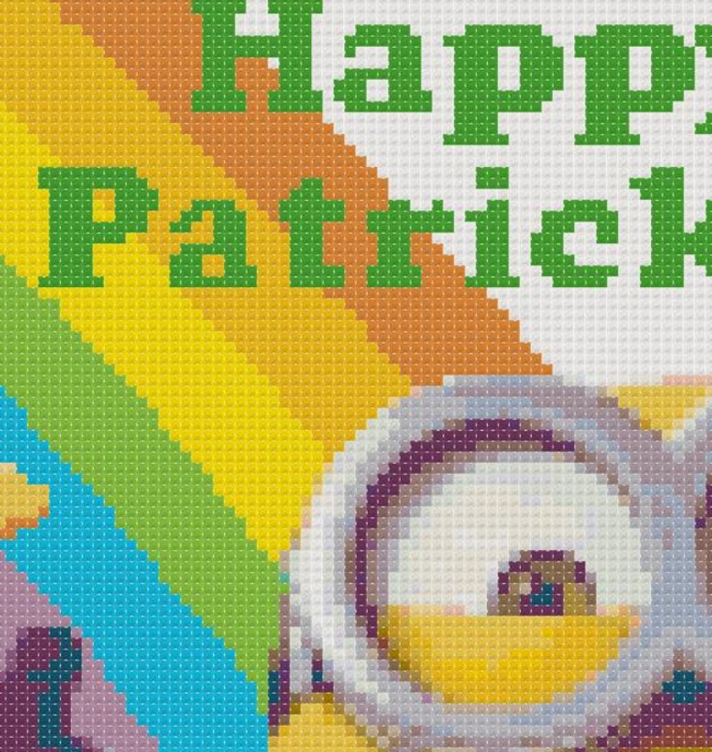 St Patricks Day Cross Stitch Pattern St Paddys Day Minions ...