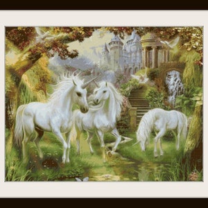 Unicorn Cross Stitch Pattern - Fantasy Cross Stitch - Magical - PDF Download