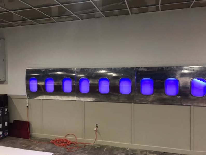 Airplane Window Fuselage Three-window Panel - Etsy