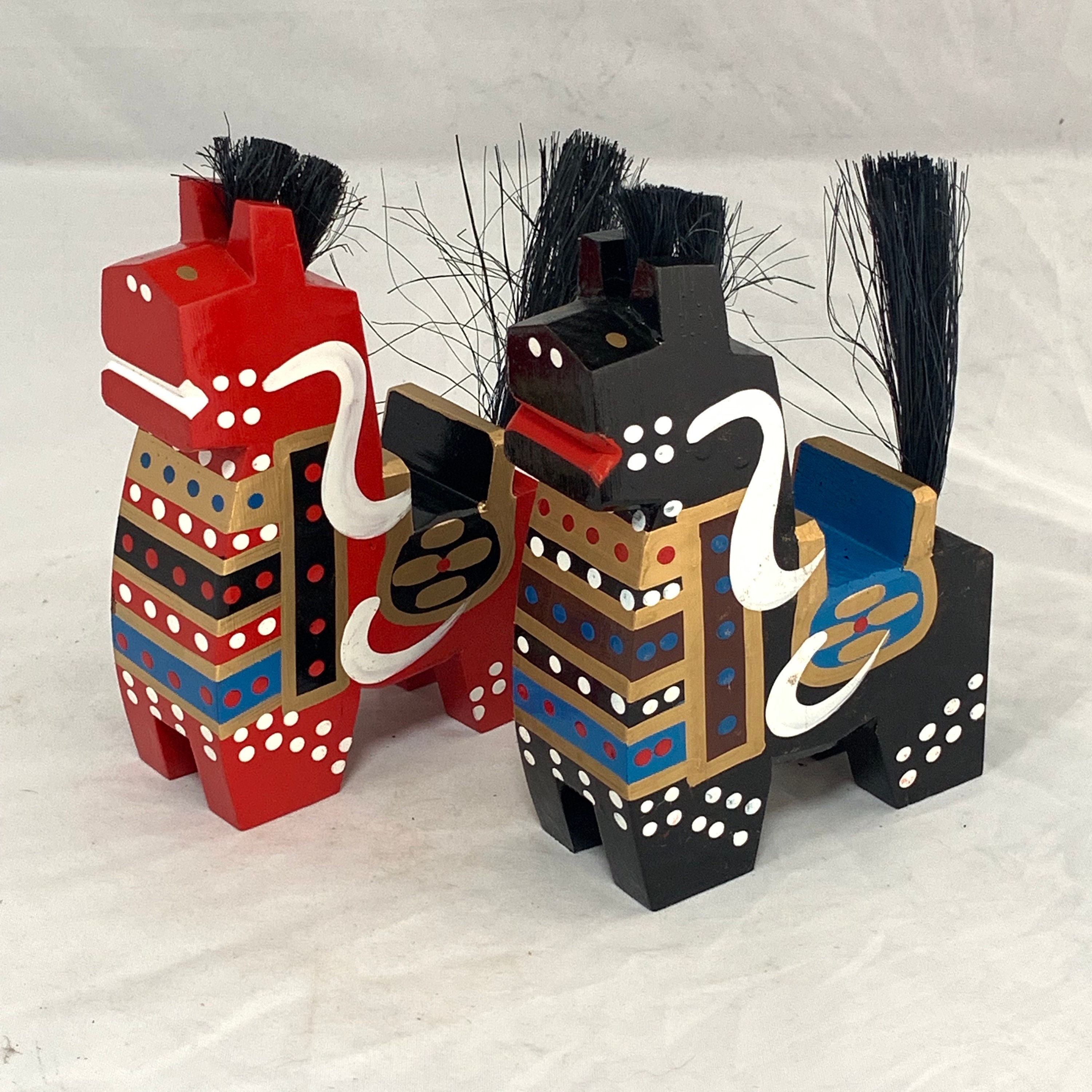 Japanese Horse Figure Vintage Wood Japan Horse Protection Etsy