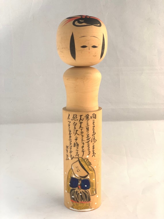 vintage kokeshi dolls