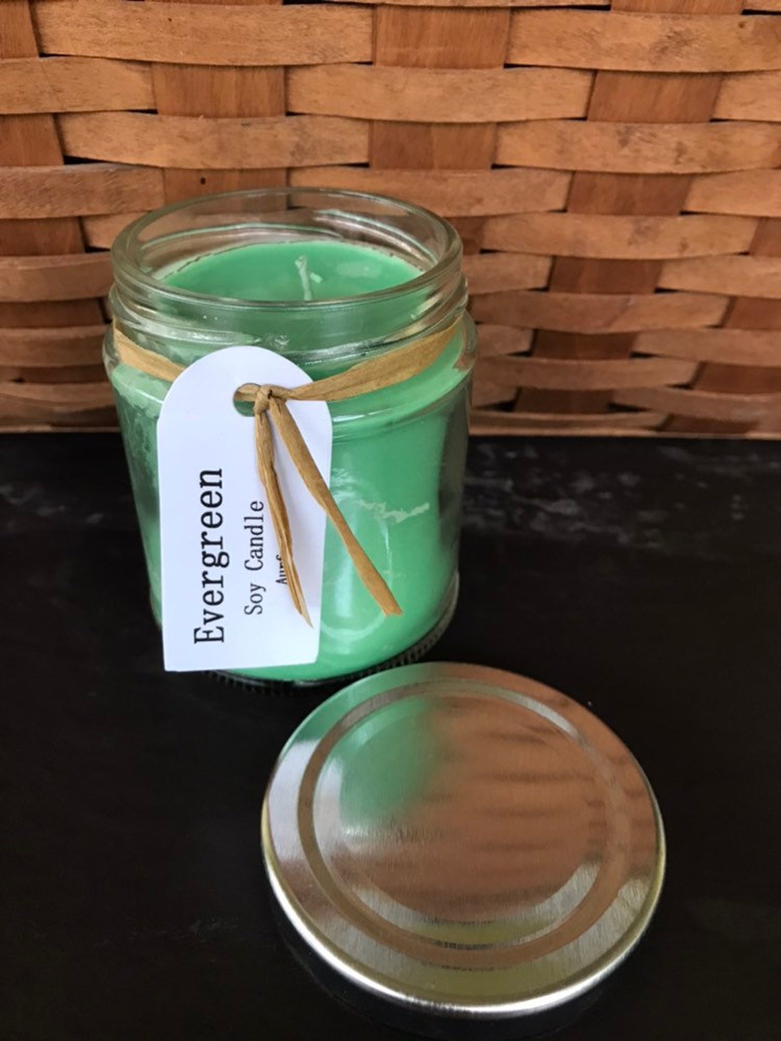 Evergreen Scented Soy Candle 6.5 oz Jar Birthday Gift Candle Etsy