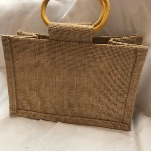 Window Jute Gift Bag Large, Gift Bag, Double Window, Wedding Favor Bag, Welcome Bag, Favors Bag, Rustic Gift Bag, Burlap Bag, Eco Friendly image 2