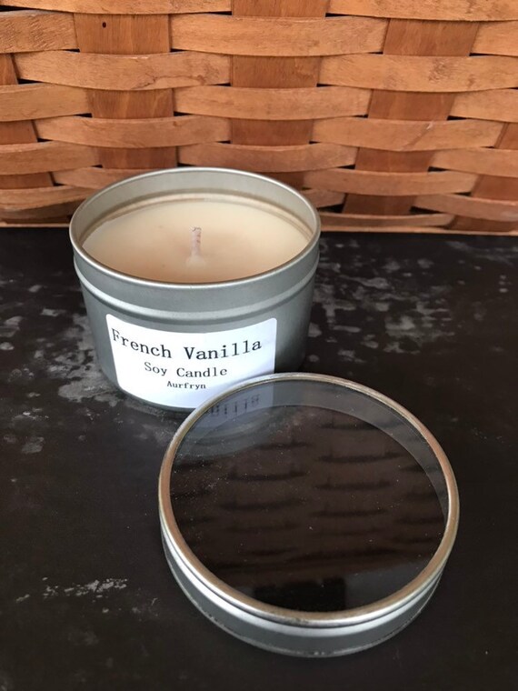 French Vanilla 4 oz Scented Candle Tins