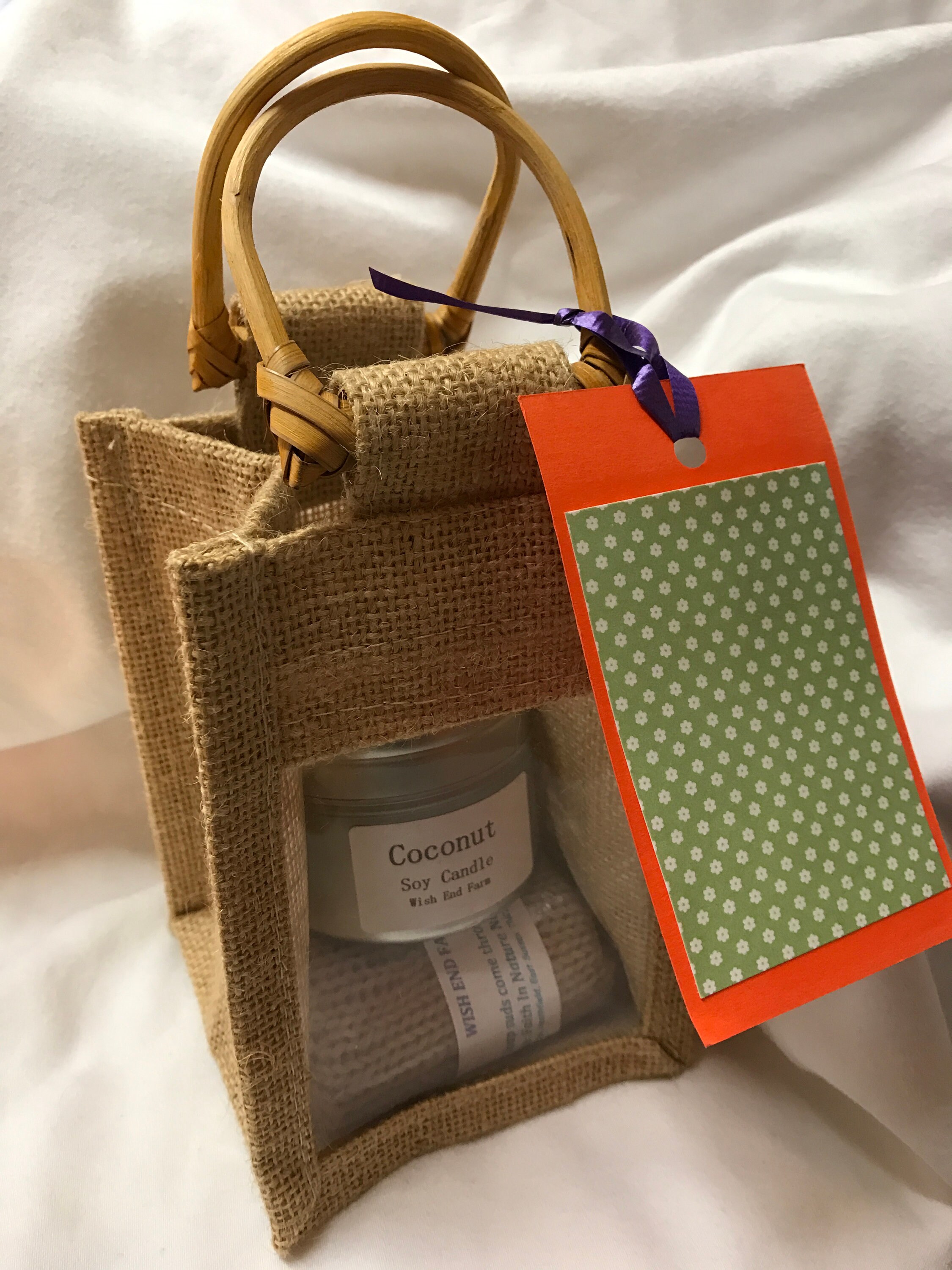 Jute Window Gift Bag Jam Gift Bag Natural Gift Bag Tote Etsy