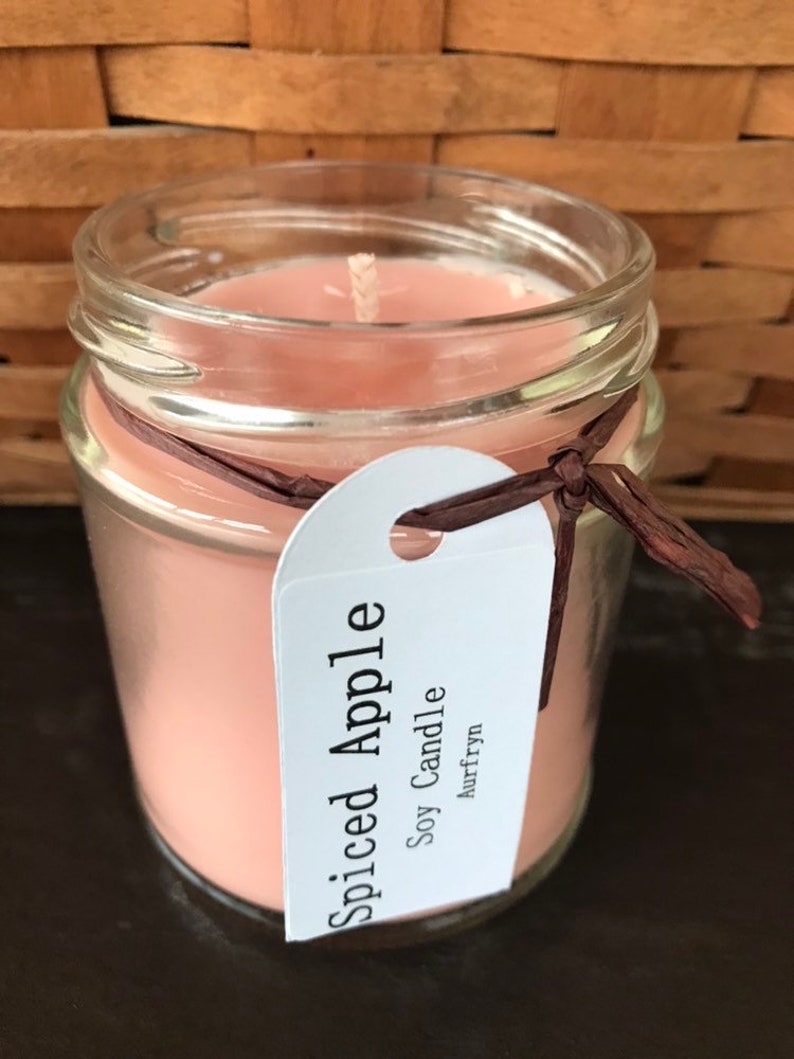 Spiced Apple Scented Soy Candle Christmas Candle Candle Etsy UK