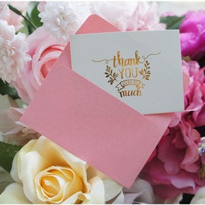 Mini Thank You Cards Message cards, wedding cards, party cards, greeting cards, elegant cards Set of 25 image 2