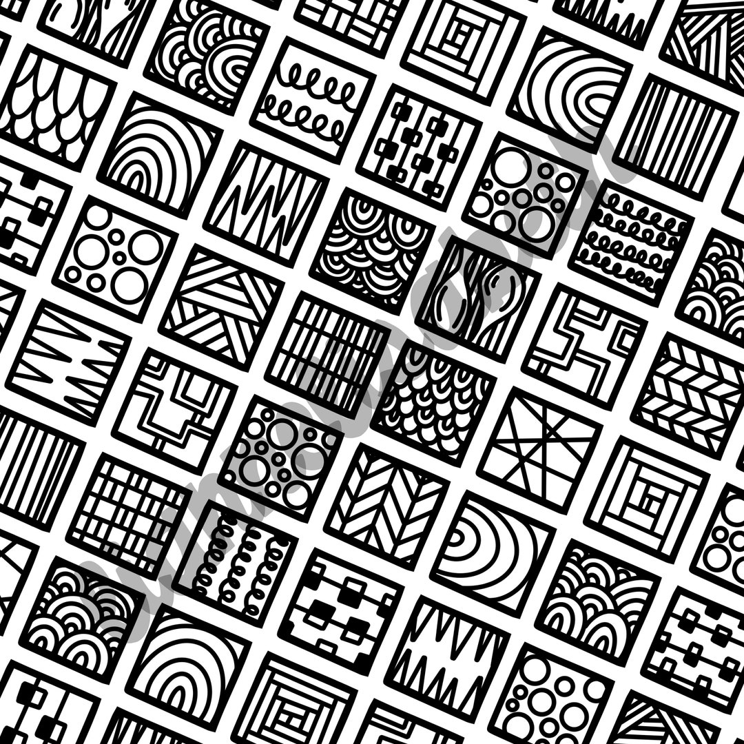 Coloring Page Abstract Patterns 13 - Etsy