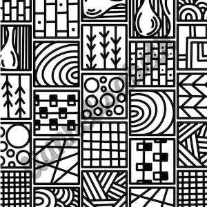 Coloring Page Abstract Patterns 9