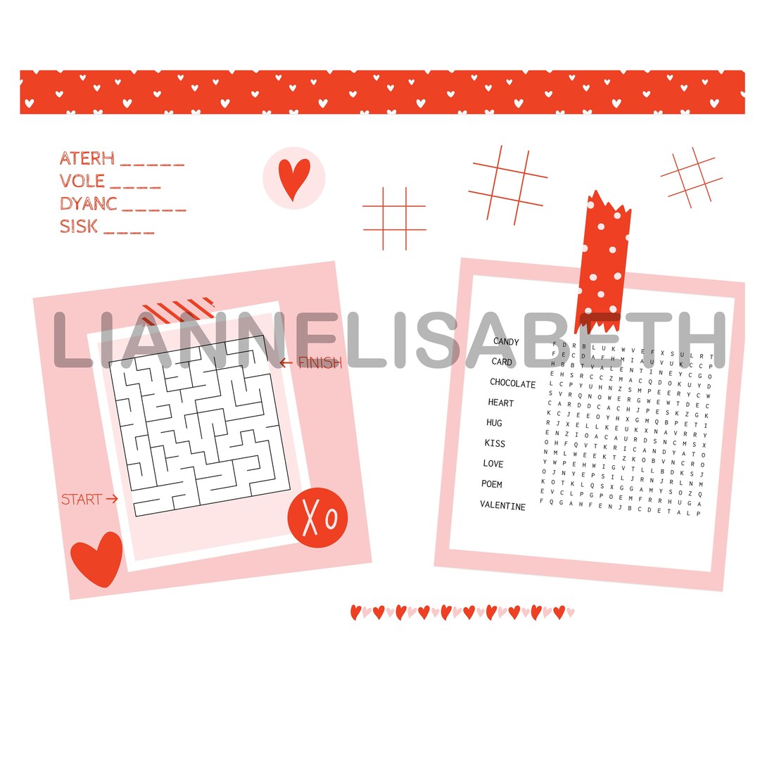 Valentines Day Printable Etsy