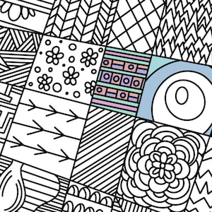 Coloring Page Abstract Patterns 14